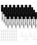 Hedume 32 Pack 10ml Empty Mascara Tubes with Eyelash Wand and Inserts - DIY Cosmetics Container Bottles for Castor Oil - Includes Funnels - 10ml Size - Buy Online on GoSupps.com