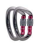 CAMNAL Heavy Duty 25KN Locking Carabiner - UIAA Certified, for Rock Climbing, Mountaineering, Aerial Work - Gray-2 - Buy Online on GoSupps.com