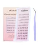 HOTBANANA Self Adhesive Lash Clusters Kit - 60 Pcs D Curl Wispy Individual False Eyelashes for DIY Extensions - Fluffy Reusable Natural Look - 2 Styles 10-16mm SET-D - Buy Online on GoSupps.com