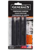 General Pencil 957ABP Compressed Charcoal Sticks 4/Pkg-Black - Soft Assorted 1 - Buy Online on GoSupps.com