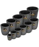 Gongyi #1 Clay Graphite Crucible 2.2lbs-1kg for Metal Melting Casting - Gold Silver Copper Brass Aluminum - Buy Online on GoSupps.com