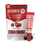 Elovate 15 Slimpaks Fast Acting Glucose Powder - Dextrose Packets FSA/HSA Eligible Black Cherry Flavor - Ideal Alternative to Gels & Tablets - Buy Online on GoSupps.com