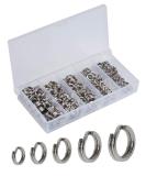 Facikono 250pcs Stainless Steel Fishing Split Rings Assortment Kit - Double Flat Wire Snap Ring for Lure Tackle Connector - Buy Online on GoSupps.com