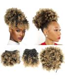 Afro Puff Drawstring Ponytail with 2 Replaceable Bangs Afro High Puff Bun with Spring Curl Bangs and Afro Puff Bangs Clip in Hairpieces Pineapple Updo Ponytail with Bangs (T1B /27) 1 ponytail+ 2 bangs T1B/27 - Buy Online on GoSupps.com