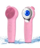 Sonic Facial Cleaning Brush - Urbuti Electric Silicone Face Scrubber | IPX7 Waterproof Deep Cleansing Brush for Men & Women - Pink - Buy Online on GoSupps.com