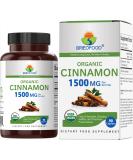 Brieofood Organic Cinnamon 1500mg | 45 Servings | Vegetarian & Gluten Free | 90 Tablets - Buy Online on GoSupps.com