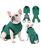 EMUST Dog Recovery Suit After Surgery Wear for Dogs Male Female Pet E-Collars Alternative Bandages Professional Dog Onesie for Surgery for Abdominal Wounds Weaning&Skin DiseasesNavy&Green Strip/XL XL Navy&Green Strip - Buy Online on GoSupps.com