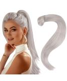 Easyouth 16-Inch Real Hair Ponytail Braids Extension - White Blonde - 80g #1000 - International Shipping Available - Buy Online on GoSupps.com