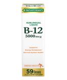 Natures Bounty Vitamin B12 5000 Mcg Sublingual Liquid, Cardiovascular Health & Cellular Energy Support, 2 Fl Oz (1 Count) 2 Fl Oz (Pack of 1) - Buy Online on GoSupps.com