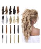 Qunlinta 18 Synthetic Ponytail Extension Ash Blonde Mix Light Bleach Blonde - Buy Online on GoSupps.com