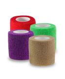 Self Adhesive Bandage Wrap - 5 Yards Tape for Sports Injuries - 4 Pack - Buy Online on GoSupps.com