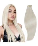 Runatur Real Hair Hairpin | 100g White Blonde Hair Extensions | 22 Inch Weaving | Premium Quality #800 - Buy Online on GoSupps.com