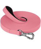 X XBen 10m Waterproof Dog Drag Line - Rubberized Training Leash with Lockable Carabiner & Hand Loop for Medium-Sized Dogs - Pink - Buy Online on GoSupps.com
