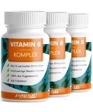 Buy Vegan Vitamin B Complex 3x365 Tablets | All 8 B Vitamins Quatrefolic Cholin & Myo-Inositol - International Shipping - Buy Online on GoSupps.com