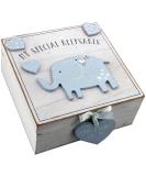 Oaktree Gifts Baby Boy Wooden Memories Keepsake Box Vintage Style - Buy Online on GoSupps.com
