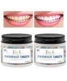 2 in 1 Nano Hydroxyapatite Toothpaste Tablets | Fluoride-Free Eco-Friendly Natural Coconut Mint Flavor | Perfect for Travel - Buy Online on GoSupps.com