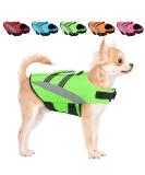 Alagirls Medium Dog Swimming Vest - Adjustable Buoyancy Preserver with Rescue Handle | High-Quality Green Safety Gear (42-54cm Chest) - Buy Online on GoSupps.com