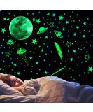 432pcs Blue Glow in The Dark Rocket, Planets, and Stars Wall Stickers - Nursery & Bedroom Decor - Buy Online on GoSupps.com