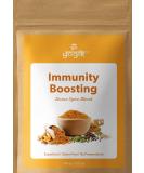Turmeric Ginger Immunity Boosting Tea | 100g (50 Servings) | Herbal Detox Blend with 9 Super Spices | Caffeine-Free - Buy Online on GoSupps.com