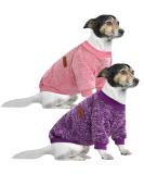 Huisalisiji 5XL Dog Sweater for Large Dogs | Warm Lightweight Hoodie - Soft Texture & Elasticity (Pink + Purple) - 2PC Set - Buy Online on GoSupps.com