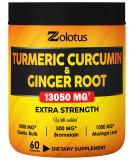 6-in-1 Turmeric Curcumin with Ginger Capsules - 13050mg Equivalent, Joint Support, Anti-Inflammatory, 60 Count - Buy Online on GoSupps.com