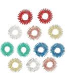 Dulspue Massage Rings for Fingers - 12 Piece Acupressure Ring Set for Stress Relief & Improved Circulation - 6 Colors Available - Buy Online on GoSupps.com