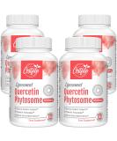 Liposomal Quercetin Phytosome 1600 mg Capsules with Bromelain & Vitamin C | Antioxidant Supplement (60 Count Pack of 4) - Buy Online Fast International Shipping! - Buy Online on GoSupps.com