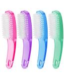 4 Pcs Nail Cleaning Brushes Larbois Plastic Handle Scrubbing Brush Fingernail Brush with Soft Bristles Nail Manicure Dust Brush for Hand Toes Nail Home Garden Salon use-Color 3 4pack-Color 3 - Buy Online on GoSupps.com