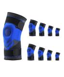 Medical Grade Knee Brace & Compression Sleeve with Patella Gel Pads - Joint Pain Relief for Men & Women | Medium Blue - Buy Online on GoSupps.com