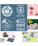 Alinacutle Silkscreen Stencil Reusable Self-Adhesive Silk Screen Printing  BEE Kind Sentiments for Home Decor/Printing on Wood/Fabric/Wall/Cup/Plate/Glass/Paper 8 x 8  (Bee Pattern) - Buy Online on GoSupps.com