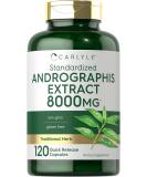 Carlyle Andrographis Paniculata Capsules 8000mg - 120 Count | Non-GMO & Gluten Free Supplement - Buy Online on GoSupps.com