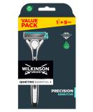 Wilkinson Sword Quattro Titanium Sensitive Razor Blades - Pack of 9 - Buy Online on GoSupps.com