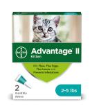 Advantage II Flea Treatment for Kittens - 2 Pack, 0.041 LB - Buy Online on GoSupps.com