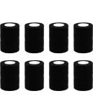 BQTQ 3 Inch Self Adherent Bandage Wrap Tape for Ankle Sprains - 8 Rolls Black Athletic Tape for Human and Animals - Buy Online on GoSupps.com