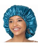COMFYROLL Silk Satin Bonnet for Sleeping and Hair Protection - Blue - Buy Online on GoSupps.com