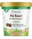 NaturVet No Scoot for Dogs 60 Soft Chews Plus Pumpkin Supports Healthy Anal Gland Bowel Function Enhanced with Beet Pulp Psyllium Husk - Buy Online on GoSupps.com