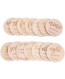 TOYANDONA Wooden Monthly Milestone Photo Cards - Double Sided Birthday & Baby Milestone Discs for Photo Props - Buy Online on GoSupps.com