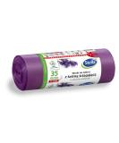 Stella 009893 garbage bags with train tape 35 l |15 pieces |Lavendeld air |Garbage sack garbage bag waste bags for the household waste made of LDPE film made/ from regranulate color: lavender/ violet 15 pieces (1 Pack) single - Buy Online on GoSupps.com