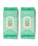 Wild One Eucalyptus Natural Dog Grooming Wipes - Cruelty-Free & Biodegradable (Pack of 2, 70 Wipes per Pouch) - Buy Online on GoSupps.com