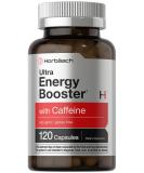 Horb ach Ultra Energy Supplement - 120 Non-GMO Gluten Free Capsules with Caffeine & Vitamin B12 | Daily Energy Booster - Buy Online on GoSupps.com