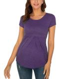 Love2Mi Women's Maternity Nursing Shirt - Layered Design Wrap Top - S-purple - Size M - Buy Online on GoSupps.com