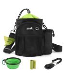 Buy Pecute Waterproof Dog Training Treat Bag - XL Black & Green Large Storage Robust Design with Faecal Dispenser | Ideal for International Shipping - Buy Online on GoSupps.com
