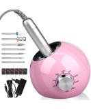 Upgraded Professional Nail Miller 35000 RPM - Electric Nail File Set for Gel & Acrylic Nails | Manicure Pedicure Kit with Ceramic Attachments | Safe for Beginners - Pink - Buy Online on GoSupps.com