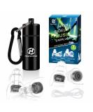 Buy Hearprotek Concert Ear Plugs - 2 Pairs Reusable High Fidelity Noise Reduction Ear Protection for Concerts Raves & Festivals - Tinnitus Relief - Black - Buy Online on GoSupps.com