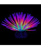 Uniclife Aquarium Imitative Rainbow Sea Urchin Ball Artificial Silicone Ornament with Glowing Effect for Fish Tank Landscape Decoration Rainbow/Green/Blue - Buy Online on GoSupps.com