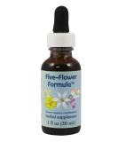 Flower Essence Services Five-Flower Formula Flower Essence Combination 1 fl oz (30 ml) - Buy Online on GoSupps.com