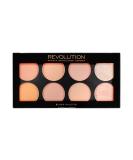 Makeup Revolution Ultra Blush Palette - Bronzer & Highlighter, 8 Shades, Hot Spice, 13g | Vegan, Gluten-Free, Cruelty-Free - Buy Online on GoSupps.com