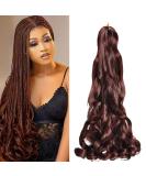 Dt Cheryl French Curls Braiding Hair - 8 Pack Pre-Stretched 24 Loose Wave Curly Extensions | 33# Synthetic Hair for International Shipping - Buy Online on GoSupps.com