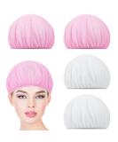 Jeffdad 4-Piece Sleeping Hair Network: Adjustable Mesh Bonnet & Night Hat for Women - Soft Elastic Chef Caps in Pink & White - Buy Online on GoSupps.com