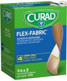 Curad Flex Fabric Adhesive Bandages, Bandage Size is 3/4" x 3" (Box of 100) - Buy Online on GoSupps.com